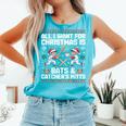 Christmas Baseball Bats Catcher Mitts Holiday Tee Comfort Colors Tank Top Light Green Christmas Baseball Bats Catcher Mitts Holiday Tee Comfort Colors Tank Top Light Green