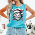 Christmas Baseball Boy Youth Kid Men Santa Hat Xmas Baseball Comfort Colors Tank Top Light Green Christmas Baseball Boy Youth Kid Men Santa Hat Xmas Baseball Comfort Colors Tank Top Light Green