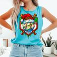 Christmas Baseball Ice Cream Drip Santa Baseball Player Kids Comfort Colors Tank Top Light Green Christmas Baseball Ice Cream Drip Santa Baseball Player Kids Comfort Colors Tank Top Light Green