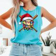 Christmas Baseball Pajama Santa For Men Boys Girls Kids Xmas Comfort Colors Tank Top Light Green Christmas Baseball Pajama Santa For Men Boys Girls Kids Xmas Comfort Colors Tank Top Light Green