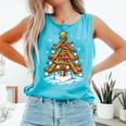 Christmas Baseball Tree Lights Xmas Comfort Colors Tank Top Light Green Christmas Baseball Tree Lights Xmas Comfort Colors Tank Top Light Green