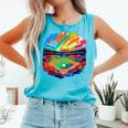 Colorful Baseball Field Home Run Baseball Player Fans Comfort Colors Tank Top Light Green Colorful Baseball Field Home Run Baseball Player Fans Comfort Colors Tank Top Light Green