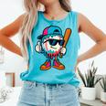 Cool Baseball Drip For Boys Ice Cream Drip Baseball Kids Comfort Colors Tank Top Light Green Cool Baseball Drip For Boys Ice Cream Drip Baseball Kids Comfort Colors Tank Top Light Green