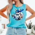 Cool Rabbit Baseball Easter Men Boy Toddler Kid Comfort Colors Tank Top Light Green