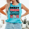 Crazy Proud Always Loud Baseball Mom Saying Comfort Colors Tank Top Light Green Crazy Proud Always Loud Baseball Mom Saying Comfort Colors Tank Top Light Green