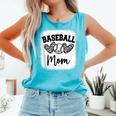 Custom Baseball Mom Number 10 Heart For Mom Comfort Colors Tank Top Light Green Custom Baseball Mom Number 10 Heart For Mom Comfort Colors Tank Top Light Green