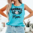 Custom Baseball Mom Number 17 Heart For Mom Comfort Colors Tank Top Light Green