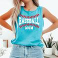 Cute Baseball Mom Laces Little League Women's Mother's Day Comfort Colors Tank Top Light Green Cute Baseball Mom Laces Little League Women's Mother's Day Comfort Colors Tank Top Light Green