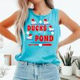 Cute Ducks On The Pond Cute Baseball Mom T-Shirt Comfort Colors Tank Top Light Green