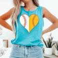 Cute Love Baseball Fast Pitch Softball Heart Baseball Mom Comfort Colors Tank Top Light Green Cute Love Baseball Fast Pitch Softball Heart Baseball Mom Comfort Colors Tank Top Light Green