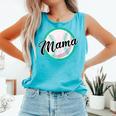 Cute Mama Script Font On Baseball Mom Comfort Colors Tank Top Light Green Cute Mama Script Font On Baseball Mom Comfort Colors Tank Top Light Green