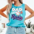 Dad Rookie Of Year 1st Birthday Baseball Theme Matching Comfort Colors Tank Top Light Green