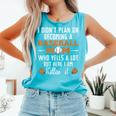 I Didn't Plan On Becoming a Baseball Mom Comfort Colors Tank Top Light Green