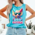 Drip Happens Baseball Ice Cream Bat And Ball With Sunglasses Comfort Colors Tank Top Light Green Drip Happens Baseball Ice Cream Bat And Ball With Sunglasses Comfort Colors Tank Top Light Green