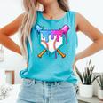 Dripping Baseball Pocket Respect The Drip Boys Baseball Comfort Colors Tank Top Light Green