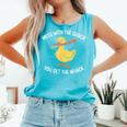 Duck And Baseball Bat Mess With The Quack You Get Whack Comfort Colors Tank Top Light Green Duck And Baseball Bat Mess With The Quack You Get Whack Comfort Colors Tank Top Light Green