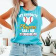 My Favorite Players Call Me MomMom Baseball Mom Mom Comfort Colors Tank Top Light Green My Favorite Players Call Me MomMom Baseball Mom Mom Comfort Colors Tank Top Light Green