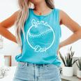 Game Day Baseball Mom Comfort Colors Tank Top Light Green
