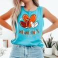 Happy Valentines Day Basketball Baseball Football Boys Comfort Colors Tank Top Light Green