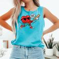 Heart Valentines Day Baseball Men Boys Kids Teens Comfort Colors Tank Top Light Green Heart Valentines Day Baseball Men Boys Kids Teens Comfort Colors Tank Top Light Green