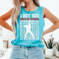 I Hit 100 Days Of School Baseball 100 Day Of School Comfort Colors Tank Top Light Green I Hit 100 Days Of School Baseball 100 Day Of School Comfort Colors Tank Top Light Green