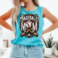 Home Run Baseball Mom Comfort Colors Tank Top Light Green