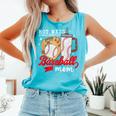 Hot Mess Always Stressed Baseball Mom Comfort Colors Tank Top Light Green Hot Mess Always Stressed Baseball Mom Comfort Colors Tank Top Light Green