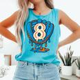 Ice Cream Baseball Glove 8th Birthday Edition Comfort Colors Tank Top Light Green