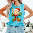 Ice Cream Drip Baseball Christmas Baseball Drip Candy Cane Comfort Colors Tank Top Light Green