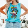 Ice Cream Drip Baseball Party 100 Days Of School Teacher Comfort Colors Tank Top Light Green
