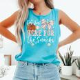 I'm Just Here For The Snacks Baseball Coquette Game Day Girl Comfort Colors Tank Top Light Green I'm Just Here For The Snacks Baseball Coquette Game Day Girl Comfort Colors Tank Top Light Green