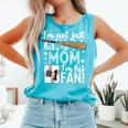 I'm Not Just His Mom I'm His 1 Fan Baseball Mom Comfort Colors Tank Top Light Green I'm Not Just His Mom I'm His 1 Fan Baseball Mom Comfort Colors Tank Top Light Green