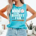 I'm Not Just His Mom I'm His Biggest Fan Baseball Mom Comfort Colors Tank Top Light Green