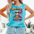 It's My 6733 Days Of School Baseball Ice Cream Dripping Comfort Colors Tank Top Light Green It's My 6733 Days Of School Baseball Ice Cream Dripping Comfort Colors Tank Top Light Green