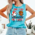 I Just Hit 100 Days Of School Baseball Boy Girl Teacher Comfort Colors Tank Top Light Green
