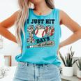 I Just Hit 100 Days Of School Camo Baseball 100 Days Smarter Comfort Colors Tank Top Light Green I Just Hit 100 Days Of School Camo Baseball 100 Days Smarter Comfort Colors Tank Top Light Green