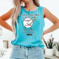 My Kid Might Not Always Swing Humors Baseball Mom Comfort Colors Tank Top Light Green