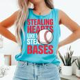 Kids Stealing Hearts Like I Steal Bases Cute Baseball Boys Comfort Colors Tank Top Light Green Kids Stealing Hearts Like I Steal Bases Cute Baseball Boys Comfort Colors Tank Top Light Green