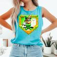 Leprechaun Baseball St Patricks Day Ice Cream Drip Men Boys Comfort Colors Tank Top Light Green