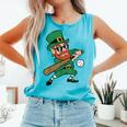 Leprechaun Baseball St Patricks Day Saint Pattys Men Boys Comfort Colors Tank Top Light Green