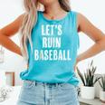 Let's Ruin Baseball Comfort Colors Tank Top Light Green Let's Ruin Baseball Comfort Colors Tank Top Light Green