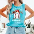Most Likely To Play Baseball With Santa Christmas Xmas Comfort Colors Tank Top Light Green Most Likely To Play Baseball With Santa Christmas Xmas Comfort Colors Tank Top Light Green