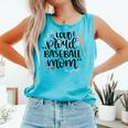 Loud & Proud Baseball Mom Comfort Colors Tank Top Light Green