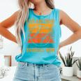 Loud And Proud Baseball Mom Vibrant Colorful Stripe Comfort Colors Tank Top Light Green