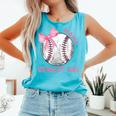 Mama Biggest Fan Coquette Bow Baseball Mom Fan Mother's Day Comfort Colors Tank Top Light Green Mama Biggest Fan Coquette Bow Baseball Mom Fan Mother's Day Comfort Colors Tank Top Light Green