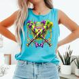 Mardi Gras Baseball Jester Hat New Orleans Men Women Kid Comfort Colors Tank Top Light Green Mardi Gras Baseball Jester Hat New Orleans Men Women Kid Comfort Colors Tank Top Light Green