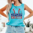 Mawmaw Rookie Of Year 1st Birthday Baseball Theme Matching Comfort Colors Tank Top Light Green