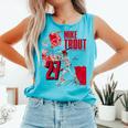Mike Trout Los Angeles A MLB Baseball Players MLBMTR304N Comfort Colors Tank Top Light Green Mike Trout Los Angeles A MLB Baseball Players MLBMTR304N Comfort Colors Tank Top Light Green