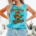 Missoula Mudweasels Retro Minor League Baseball Comfort Colors Tank Top Light Green