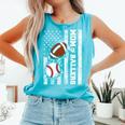 Mom Of Ballers USA Flag Football Baseball Mom Comfort Colors Tank Top Light Green Mom Of Ballers USA Flag Football Baseball Mom Comfort Colors Tank Top Light Green